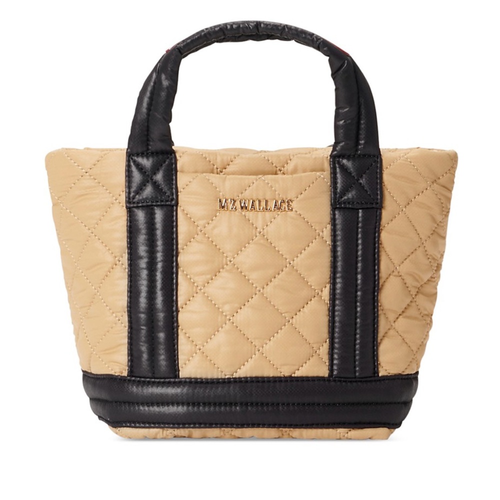 MZ Wallace Mini Empire Tote Black & Camel